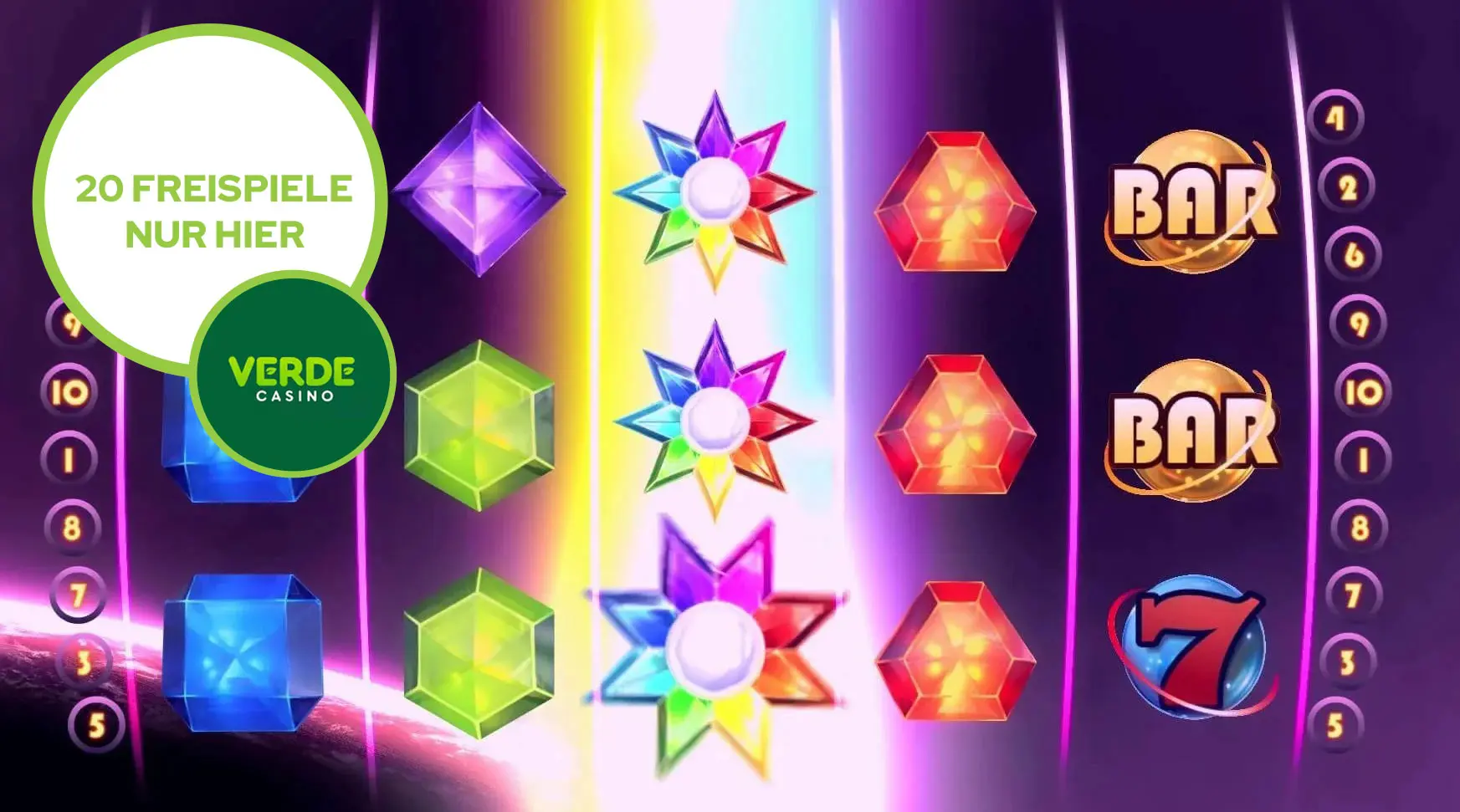 20 Freispiele für den Slot Starburst