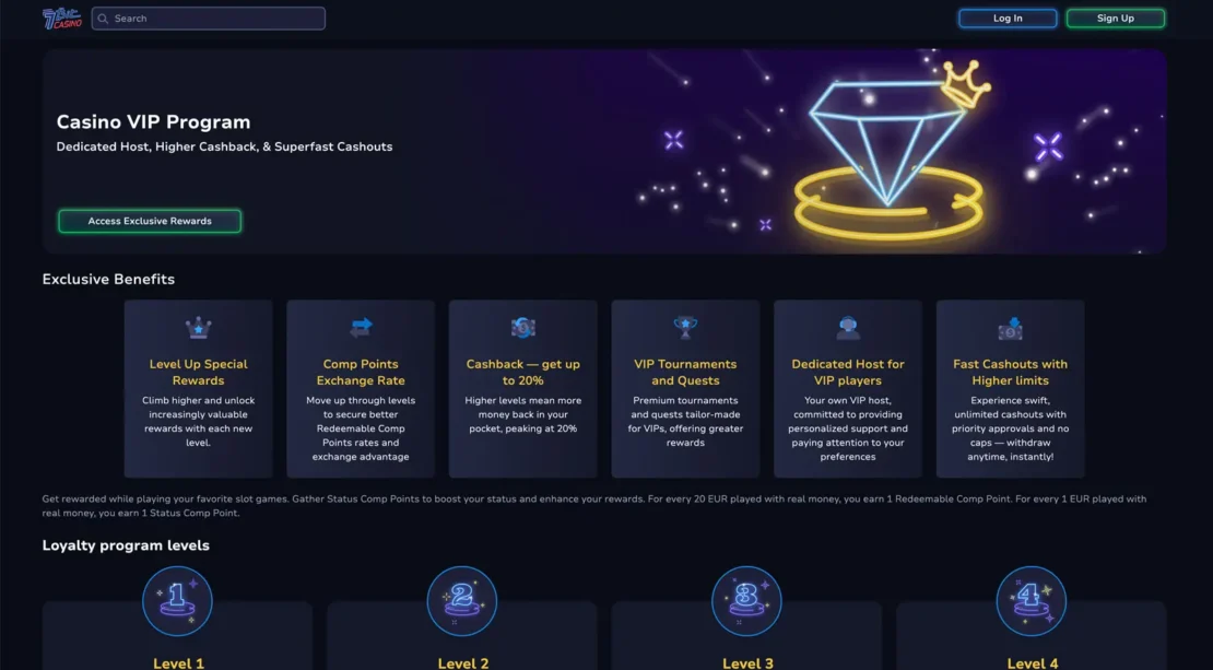 VIP Programm vom 7bit Casino