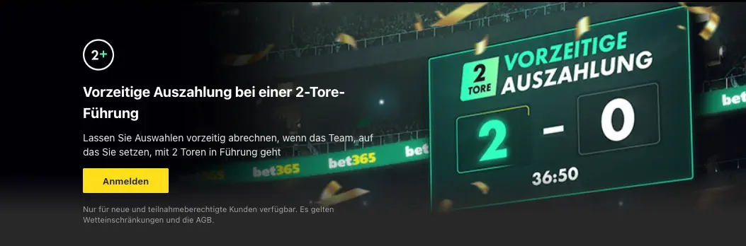 Aktion bet365-vorzeitige auszahlung