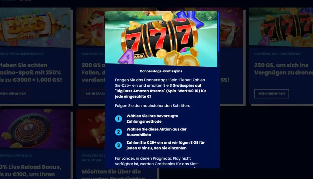Gratisspin Aktion bei betnflix