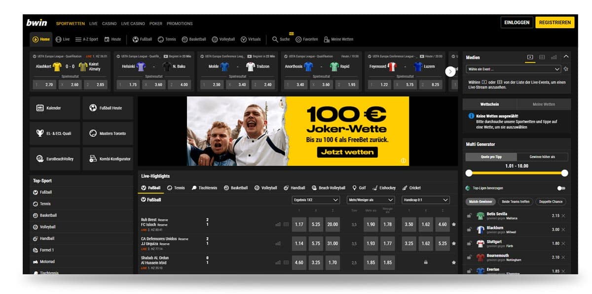 Bwin Startseite