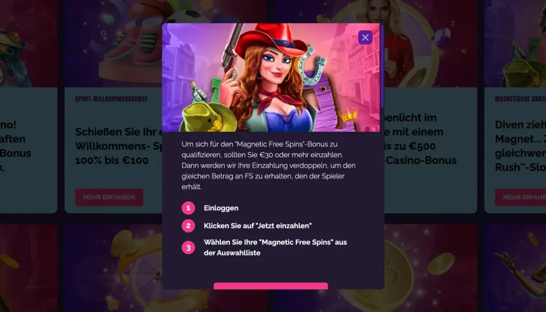 Free Spin Aktion bei Divas