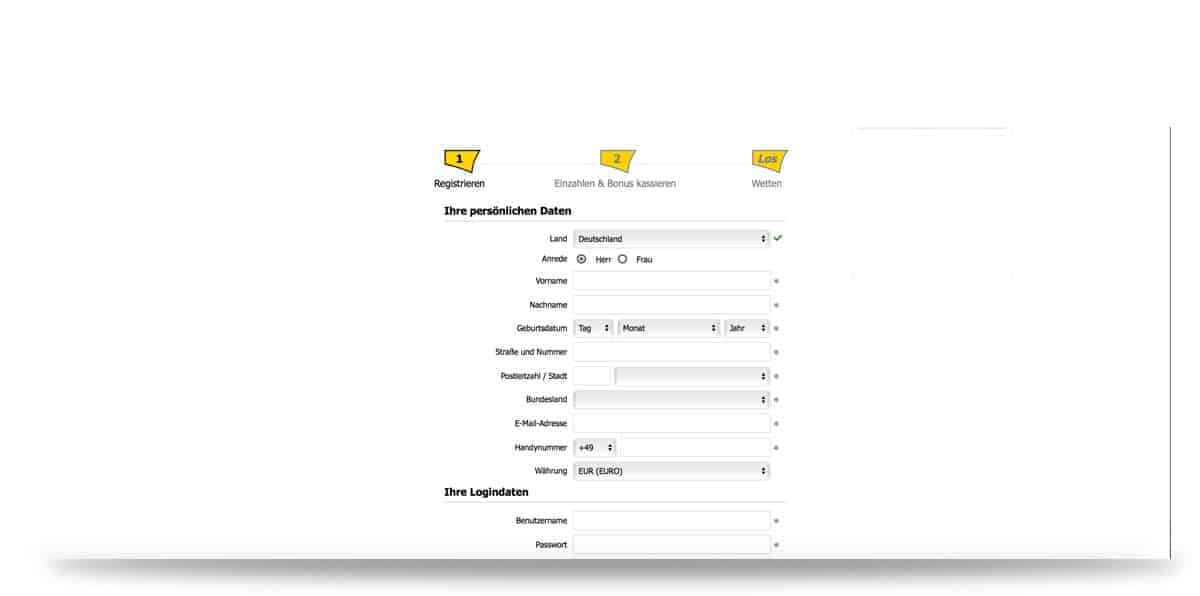 Wettkonto anlegen Interwetten