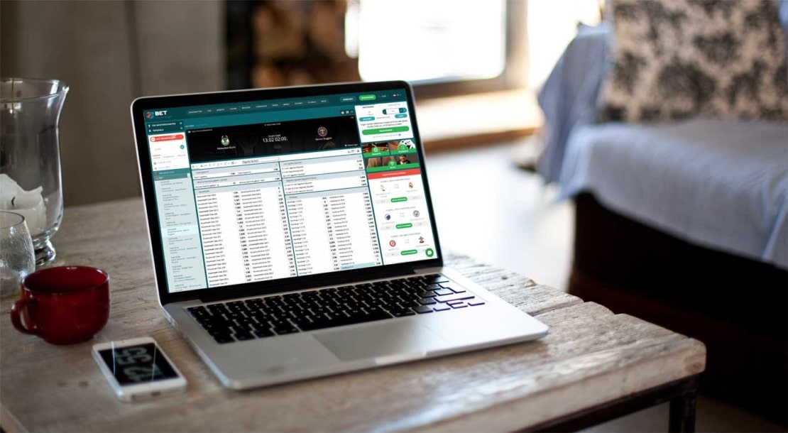 euroleague basketball wetten von 22bet auf einem laptop