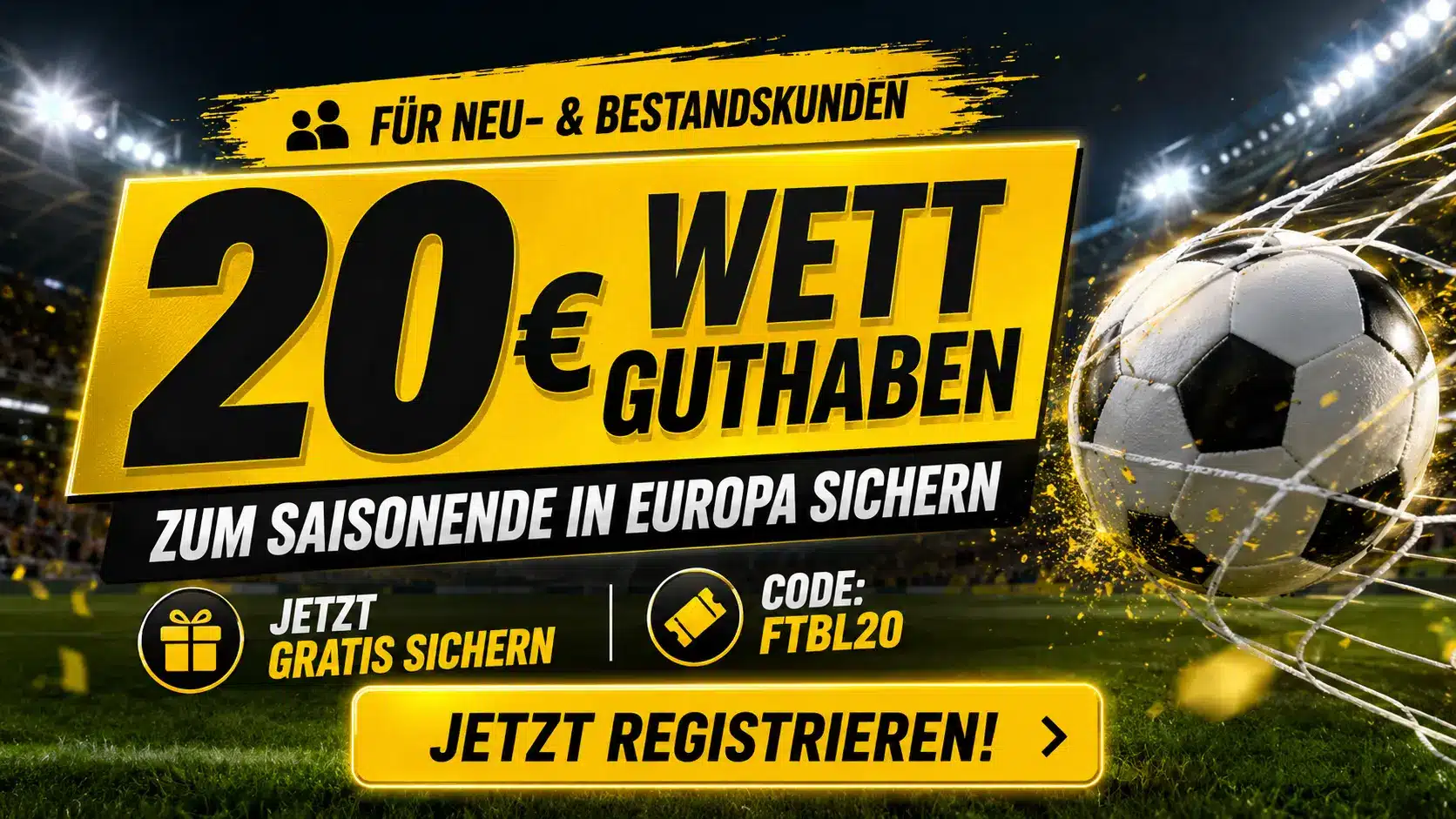 Interwetten 20 Euro Wettguthaben Aktion bis zum 30.05.2026