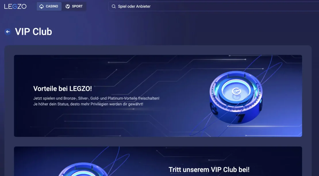 LEGZO VIP Club