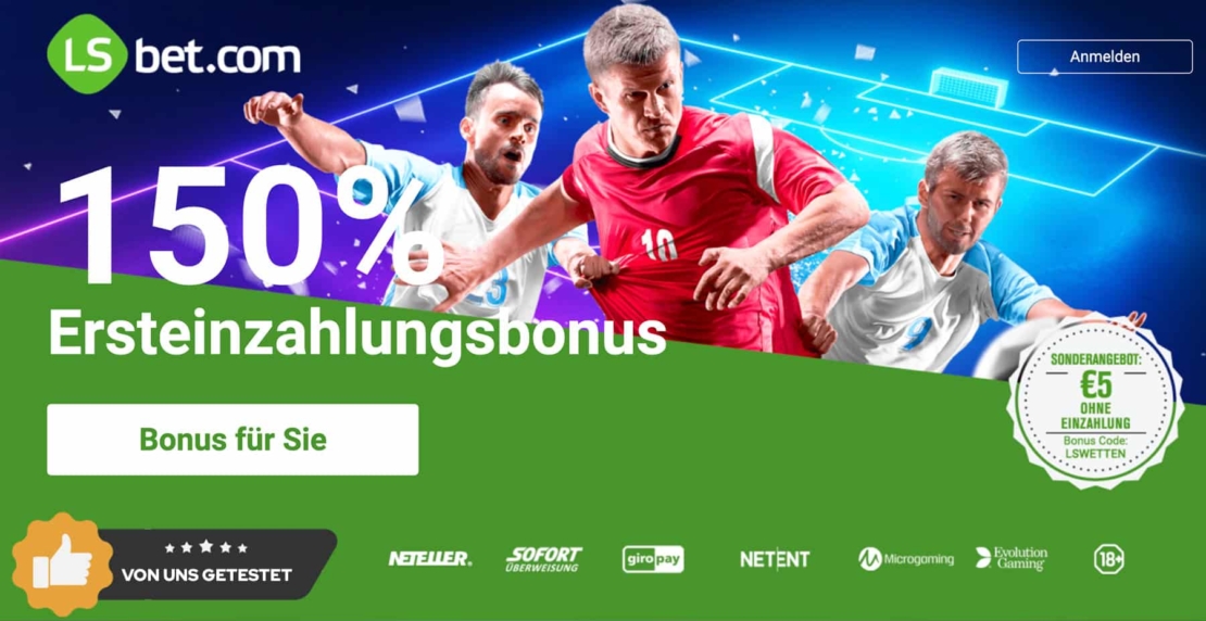 Lsbet Aktion mit 5 Euro ohne eigen Einzahlung