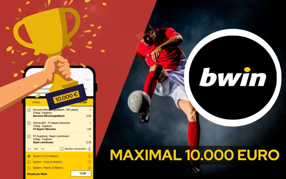Maximaler Gewinn bei bwin liegt bei 10.000 Euro