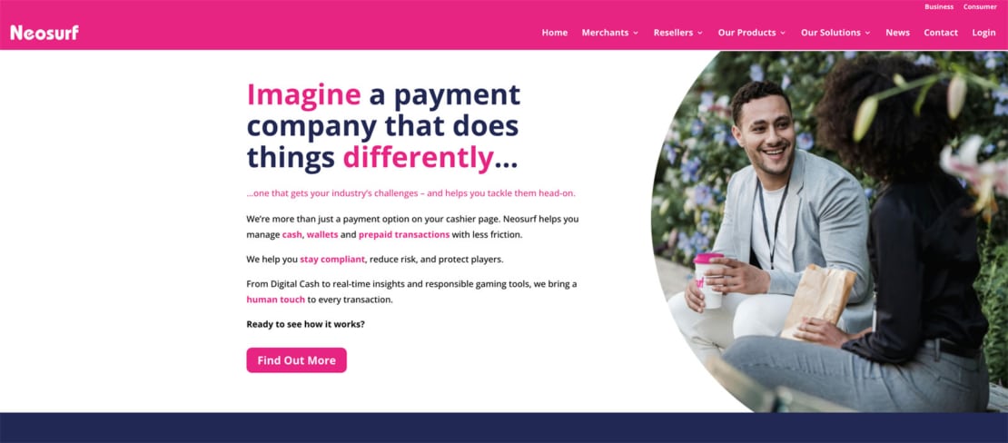 Website von neosurf.com