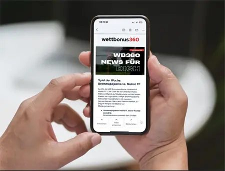 wettbonus360 Newsletter auf dem Handy