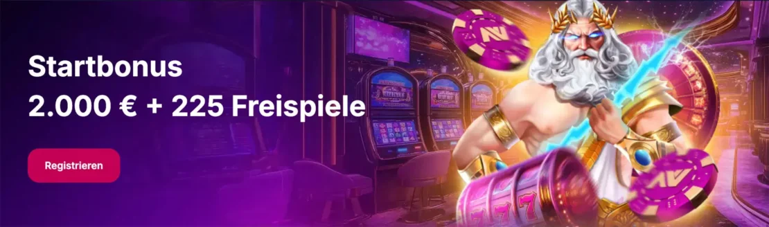 Aktuelles Bonusangebot inkl. Freispiele von NV Casino