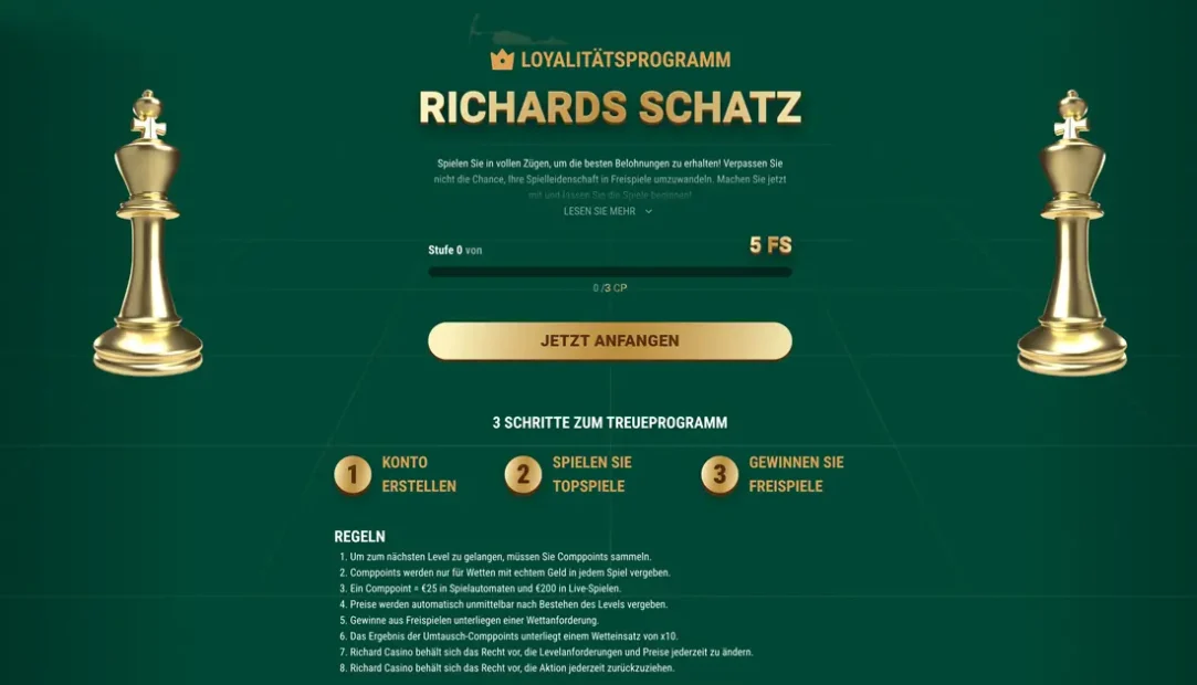 Treueprogramm vom Richard Casino