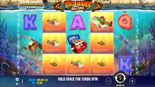 Beliebter Slot für Freespin Big Bass Splash