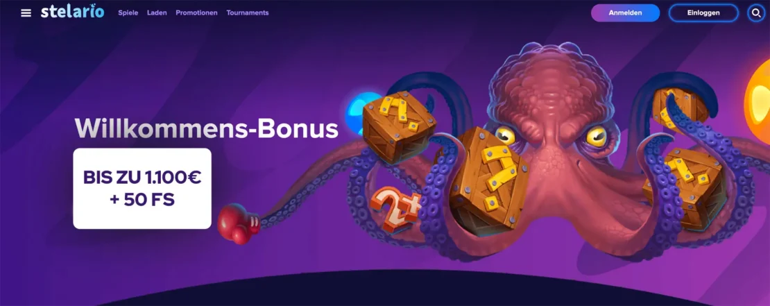 50 Freispiele Aktion im Stelario Casino
