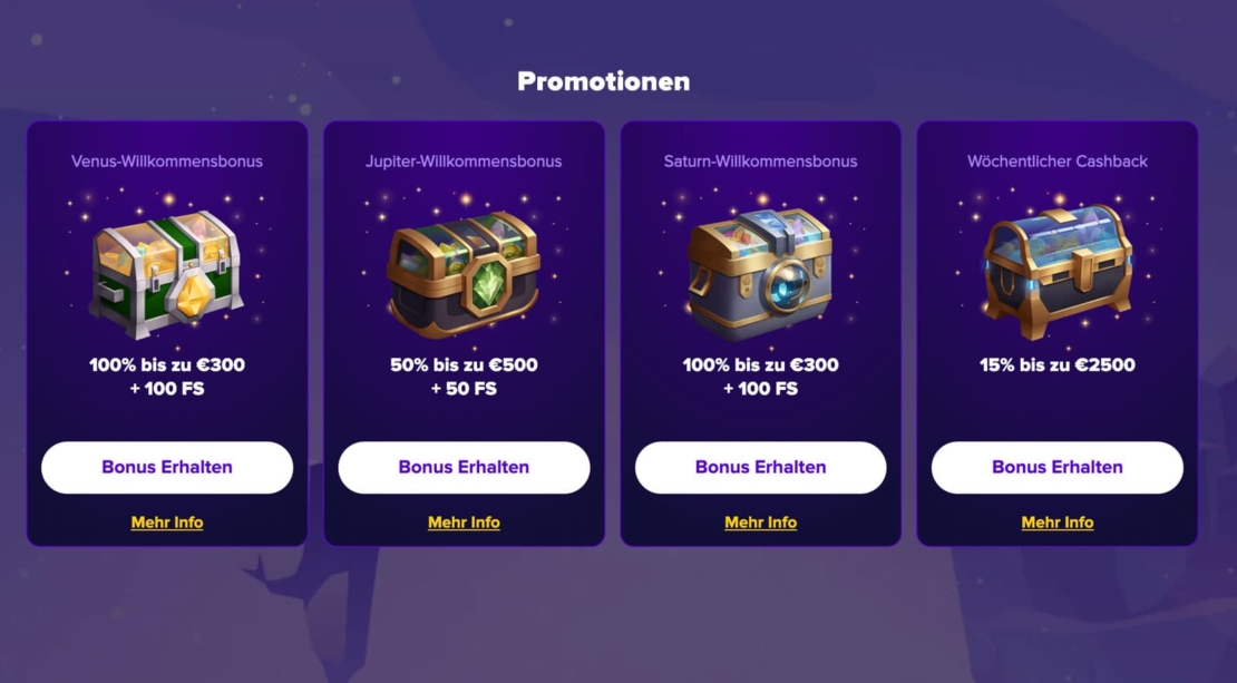 Stelario Casino Bonus und Freispiel