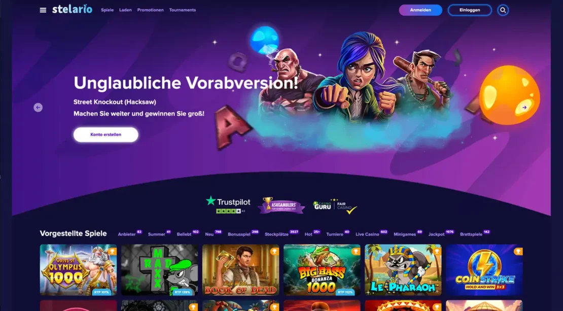Stelario Casino Startseite