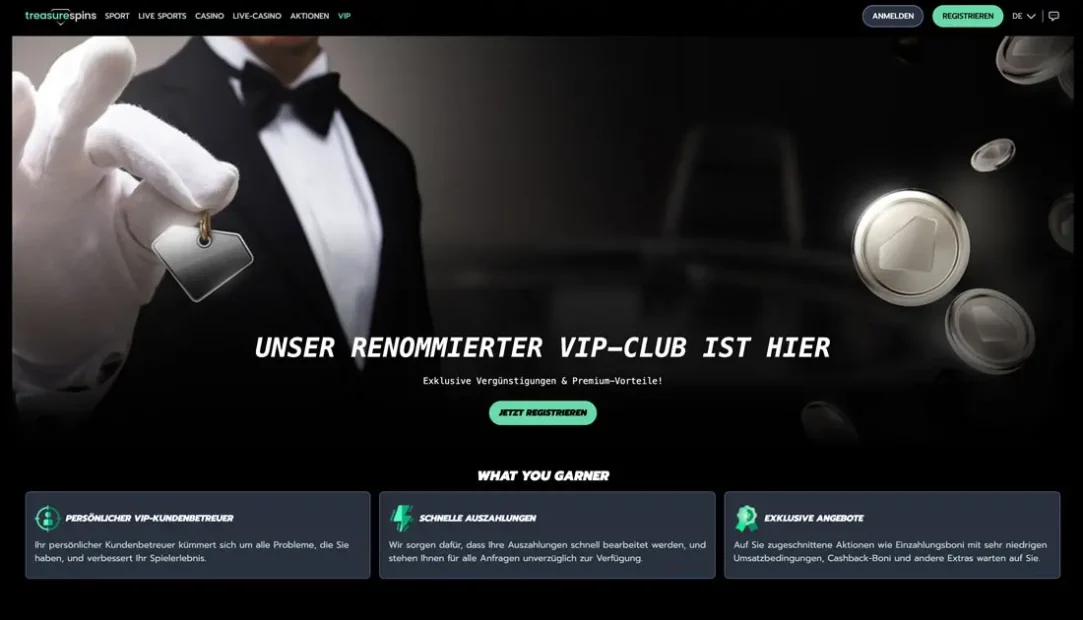 VIP Club TreasureSpins
