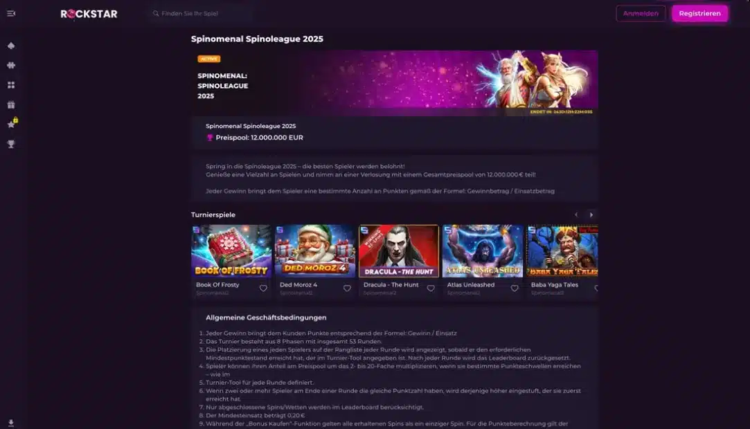 Turnier bei Rockstar