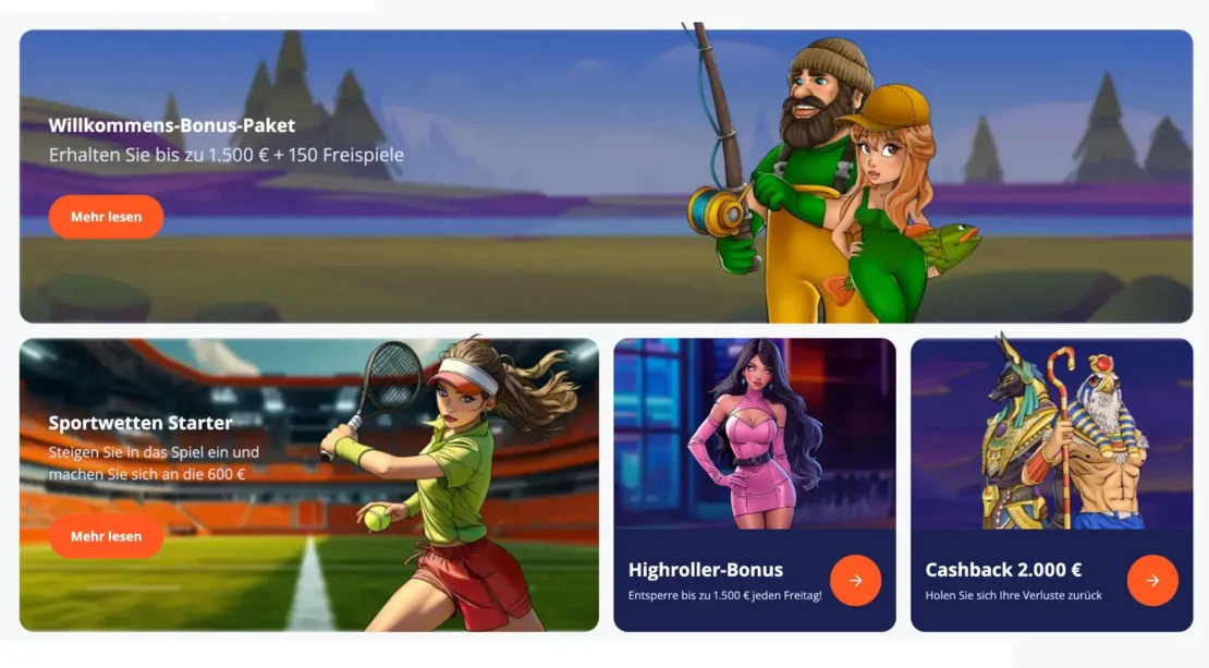 Vulkan Willkommensbonus und Freispiele