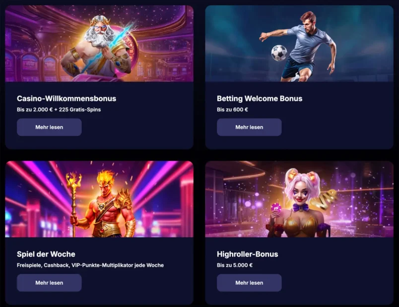 Alle Bonusaktionen für Bestandskunden im NV Casino