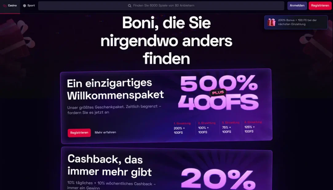 Willkommensbonus und Freispiele von Ybets